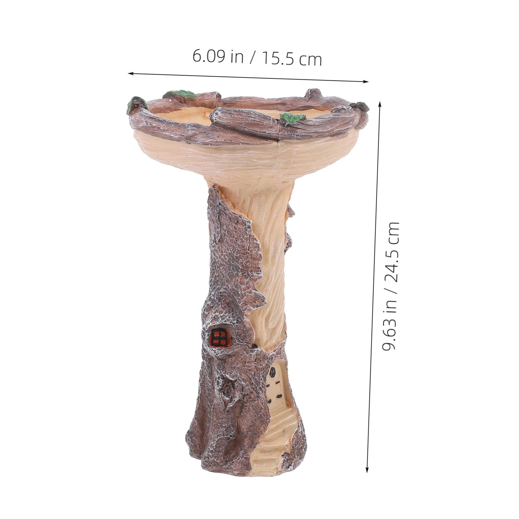 POPETPOP Mangiatoia per Uccelli da Esterno Vasca da Bagno Mangiatoia per Uccelli Decorativa da Giardino per Patio Robusta Vasca da Bagno per Uccelli in Resina