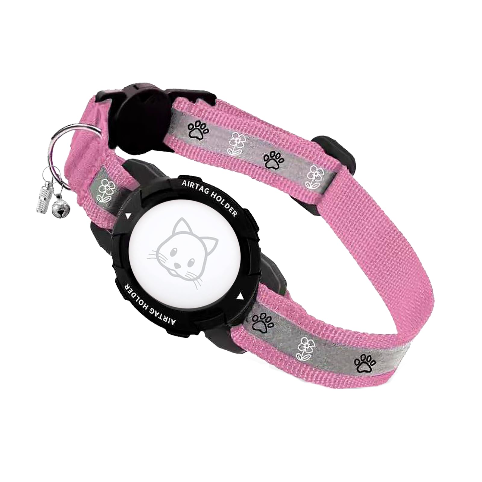 Collar AirTag para gato ideal para paseos nocturnos seguros y gatitos
