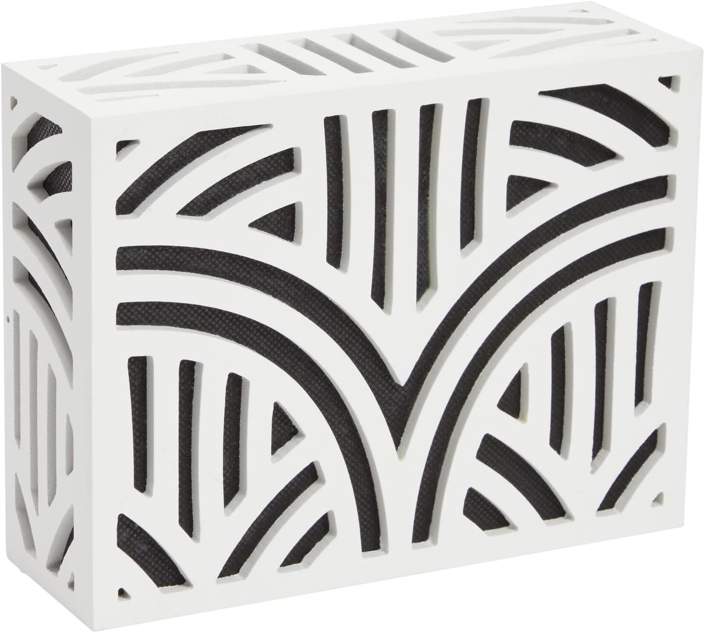 Okuna Outpost Wood Doorbell Chime Cover Box Only - Corinthian Style Pattern - Doorbell Cover Box Only - White (8 x 6 x 3 In)