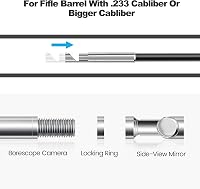 Teslong NTG100 Fegyver Endoszkóp Kamera 0,2" Átmérővel - 6 LED Lámpás Cső Vizsgáló Kamera 47" Hosszú Kábellel - PC, Android Kompatibilis 2