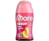 MORE Zerup, Zero Calorie Syrup with Real Fruit Extracts, Peach Iced Tea, 65 ml (up to 8 l Softdrink) - Zero Added Sugars