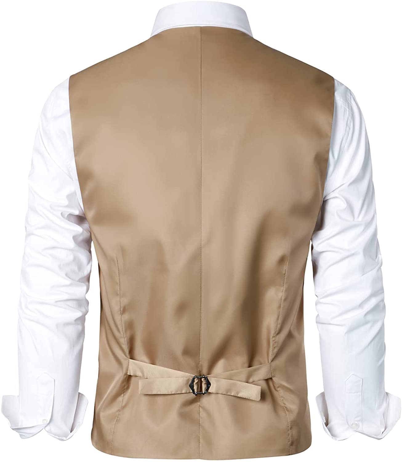 PARKLEES Chaleco de esmoquin para hombre, diseño urbano, para negocios, formal, ajustado, para hombre