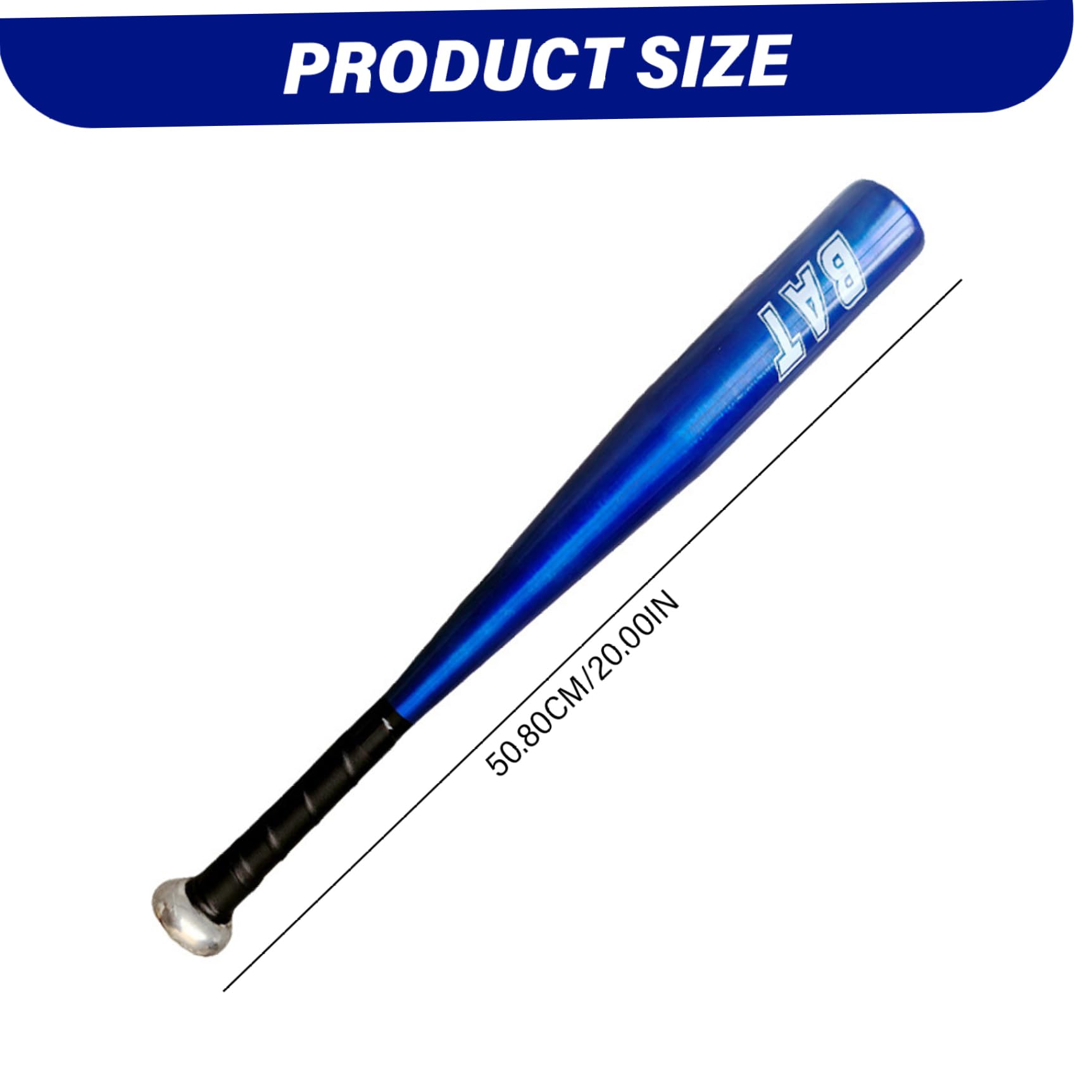 Bate de Béisbol Defensa Personal 20 Pulgadas Aluminio Robusto Metal