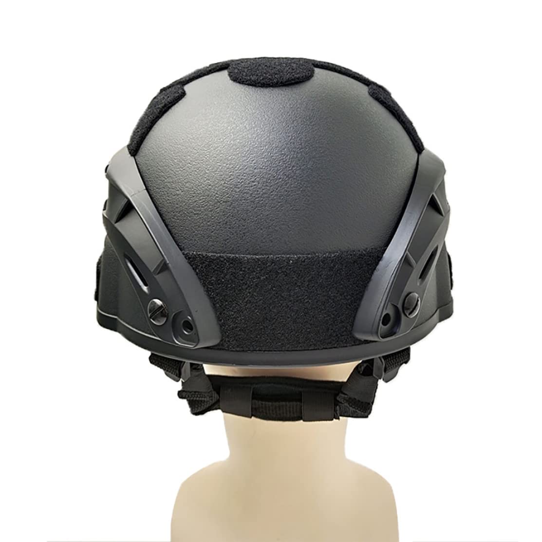 Casco veloce imbottito 22, 05-23, 62 pollici Formato libero Casco softair Universale Paintball Guida laterale regolabile Supporto NVG Protezione antiurto per la caccia