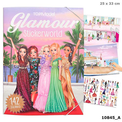 Depesche 10845 Stickerworld Malbuch, TOPModel Glamour, ca. 25 x 33 x 0,5 cm – Bild 4
