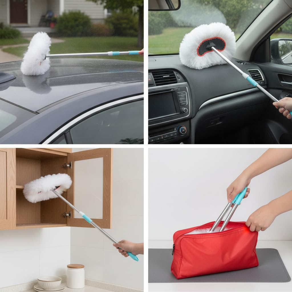 Cepillo Limpieza para Coche, Cepillo Leche 125cm