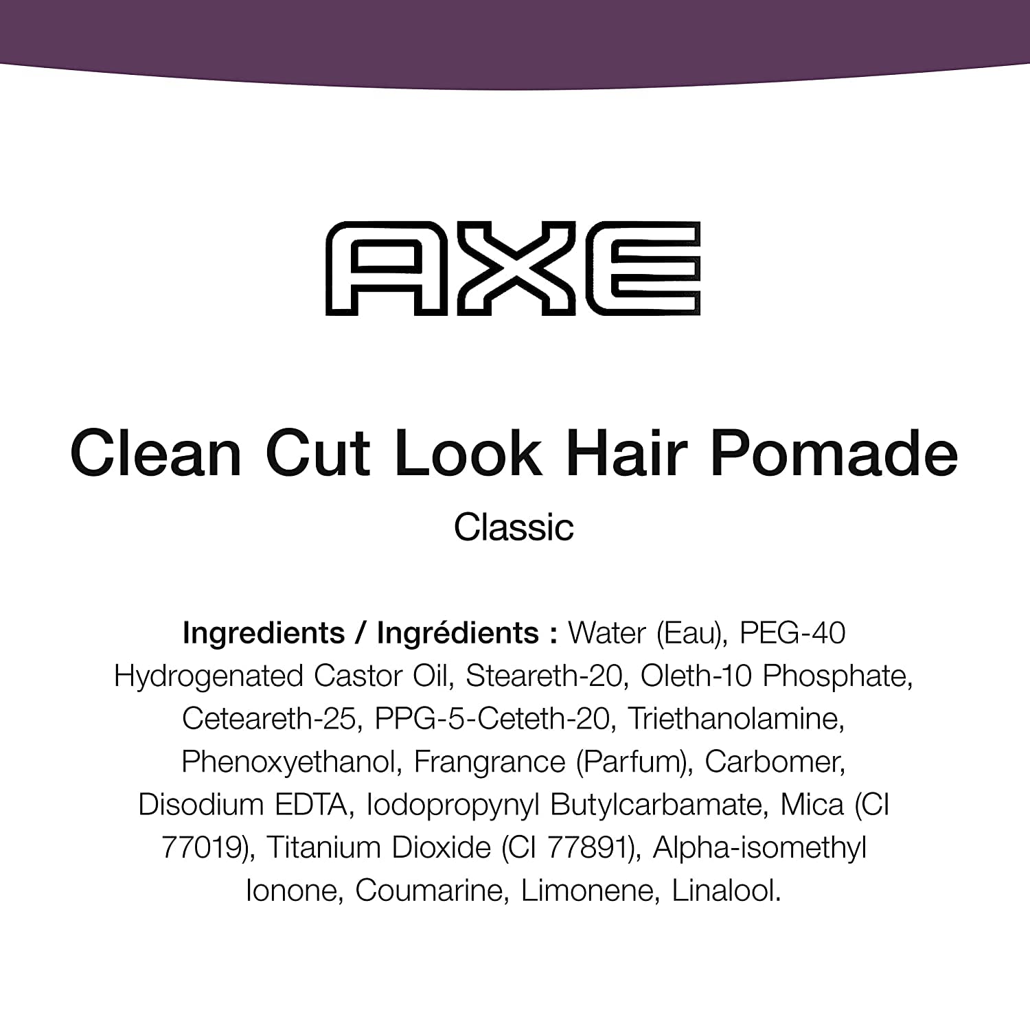 AXE Signature Clean Cut Look Classic Pomade, 2.64 Oz (Pack of 2)