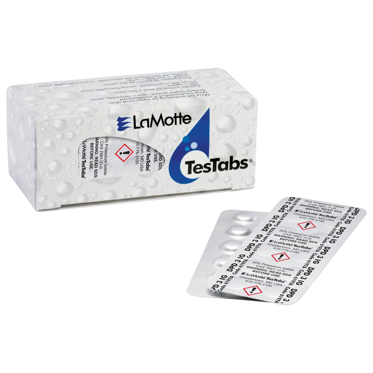 LaMotte Chlorine Test Tablets, DPD #3; 100/Bx