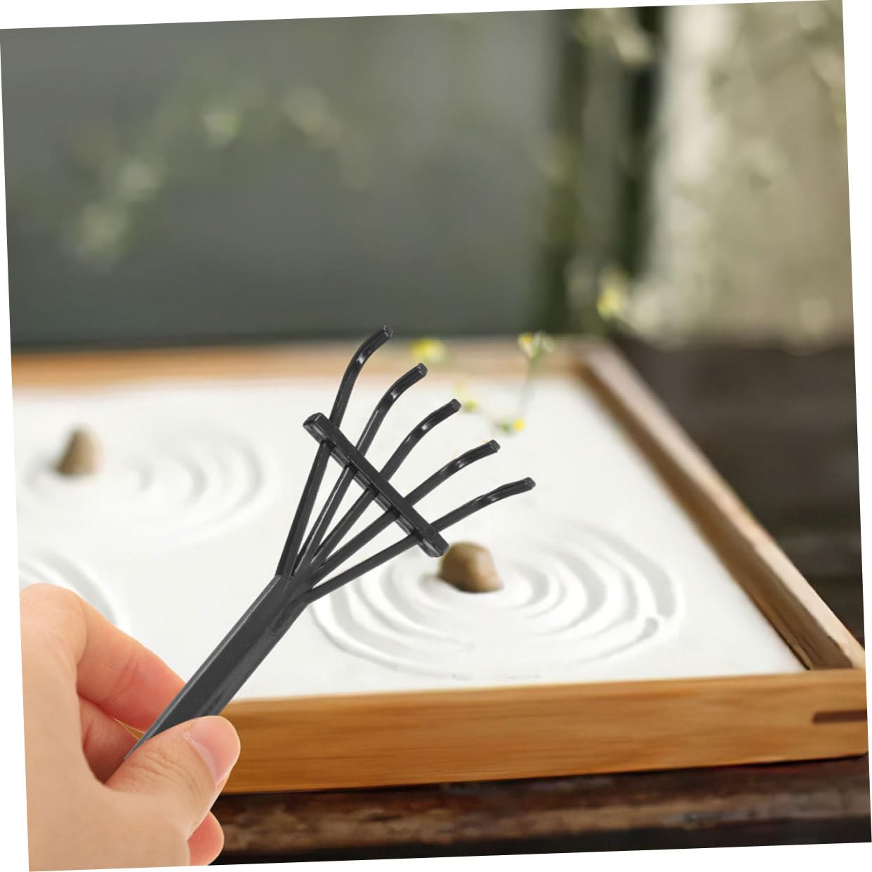 ibasenice 56piezas Rastrillos para Jardín Zen Herramientas De Decoración para Escritorio Accesorios De Paisajismo De Arena para y Relajación