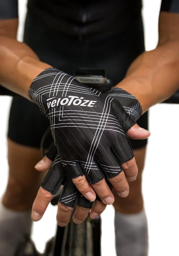 Guantes de ciclismo veloToze medianos negros miniatura 2
