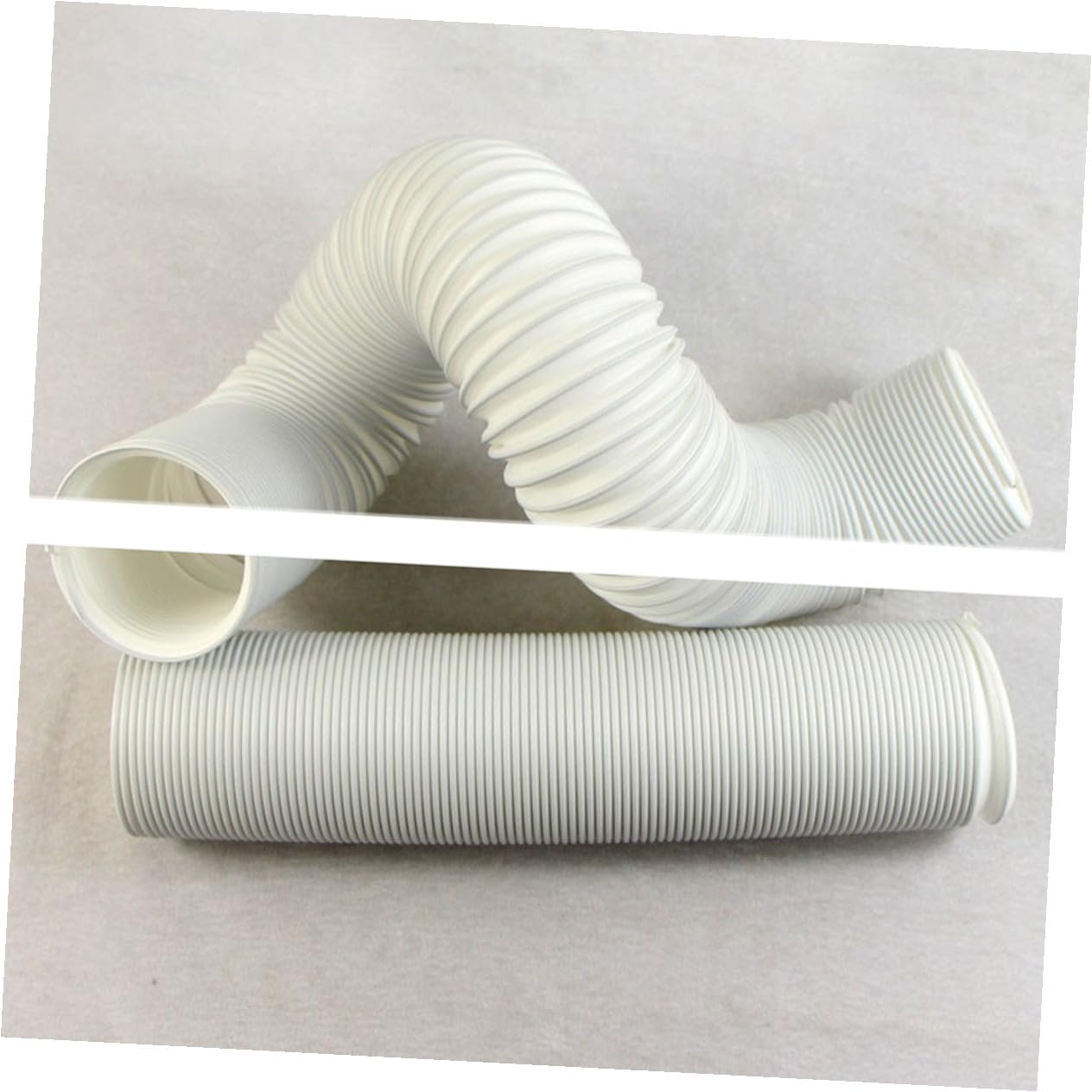 Tubo di Scarico per Climatizzatore Portatile Extra lungo 2 M | Bianco in Plastico, Flessibile ed Estendibile, Vacanze Estive, 1 Pezzo