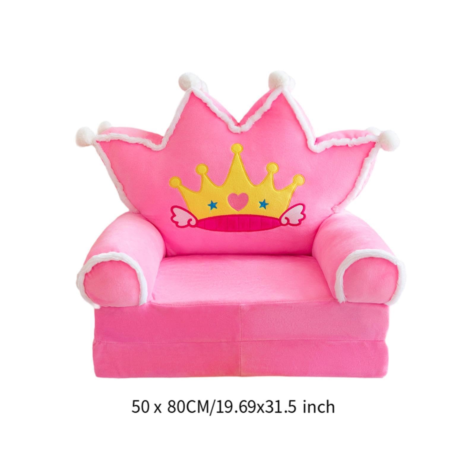 Sofá Cama Plegable Infantil/sillón Convertible con Respaldo de Algodón Suave Y Funda Extraíble con Cremallera, Apto para Niñas Y Niños, Ideal para Sal, 50cmx80cm