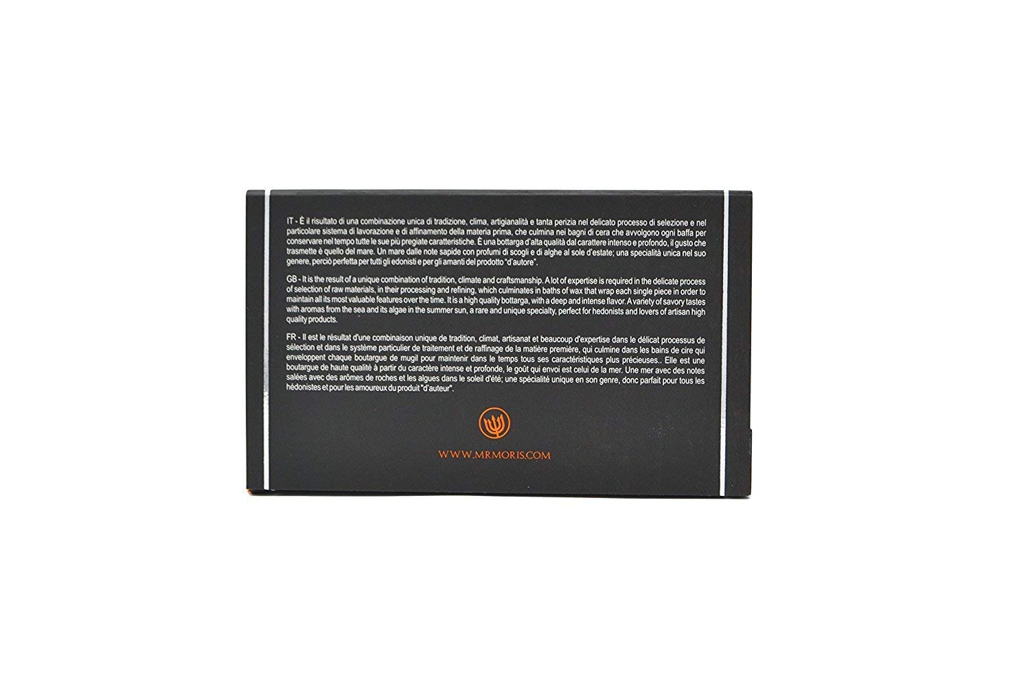 Boutargue de Thon Rouge Mr Moris Qualitè Premium Kosher Poutargue Bottarga (Medium - 125Gr ca)