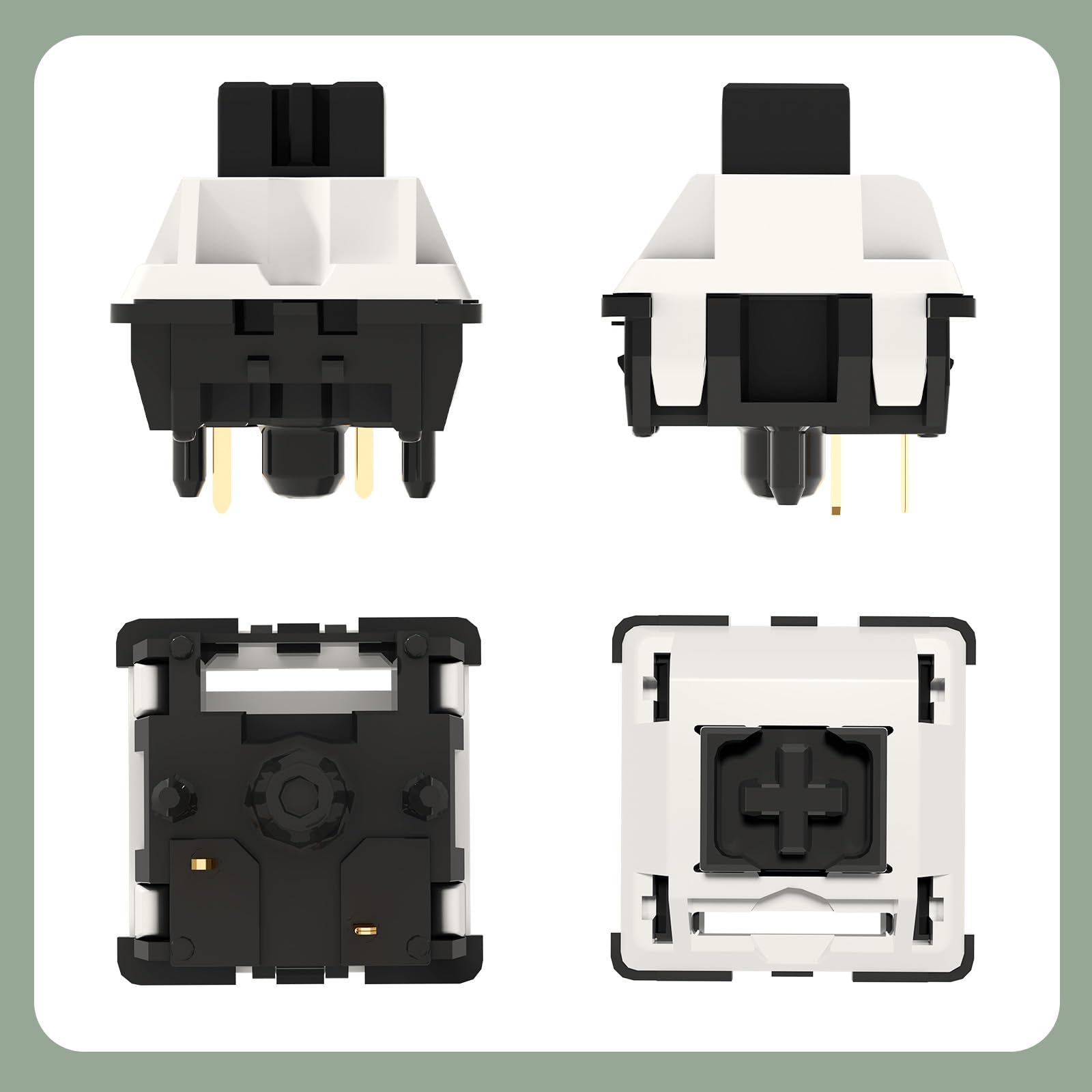 Amazon | YUNZII パンダメカニカルキーボードスイッチセット