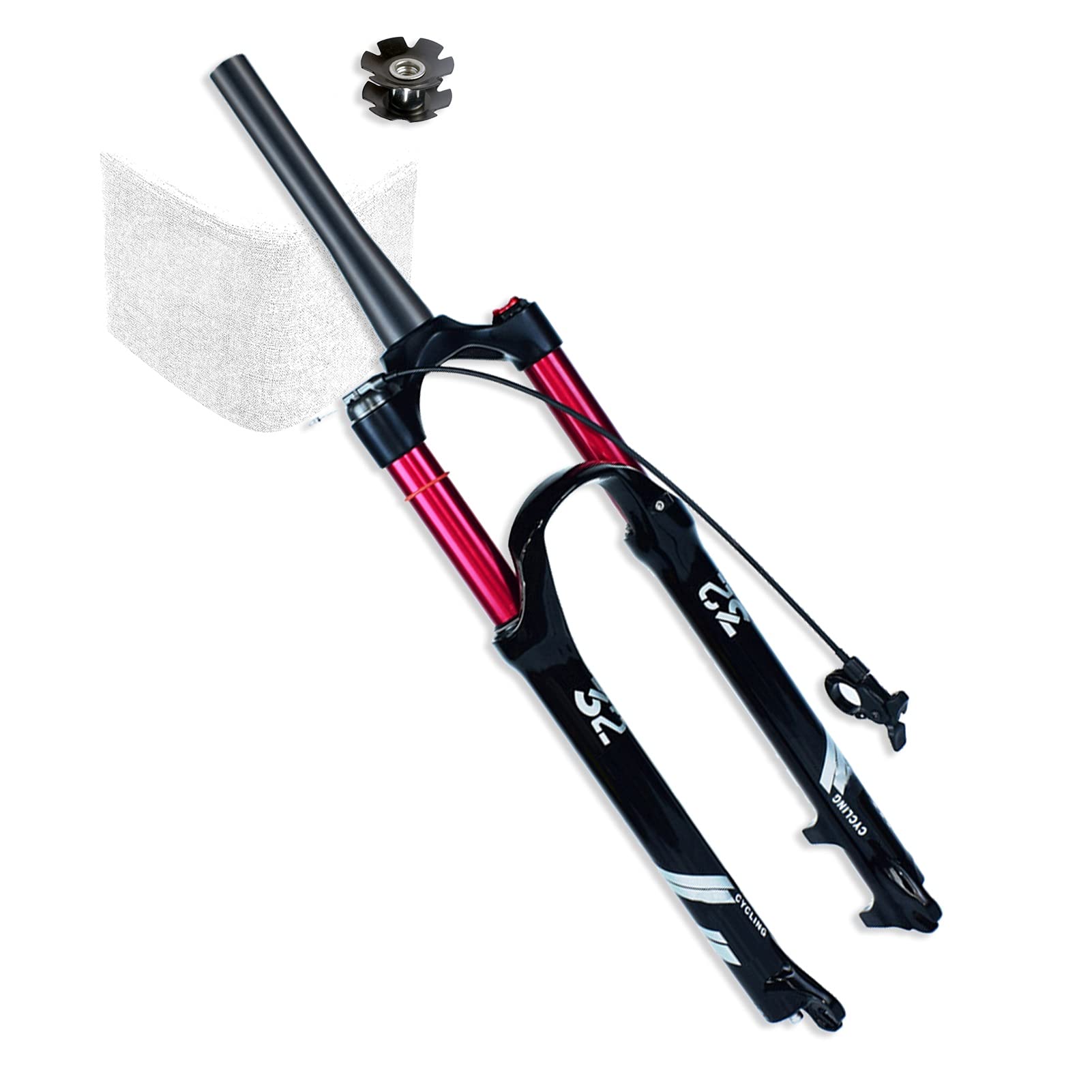 Ultralight Lega di Alluminio Mountain Bike Forcelle 26/27.5/29 Inch MTB Suspeion Forcelle, 1-1/8 "Air Fork 140mm Travel Front