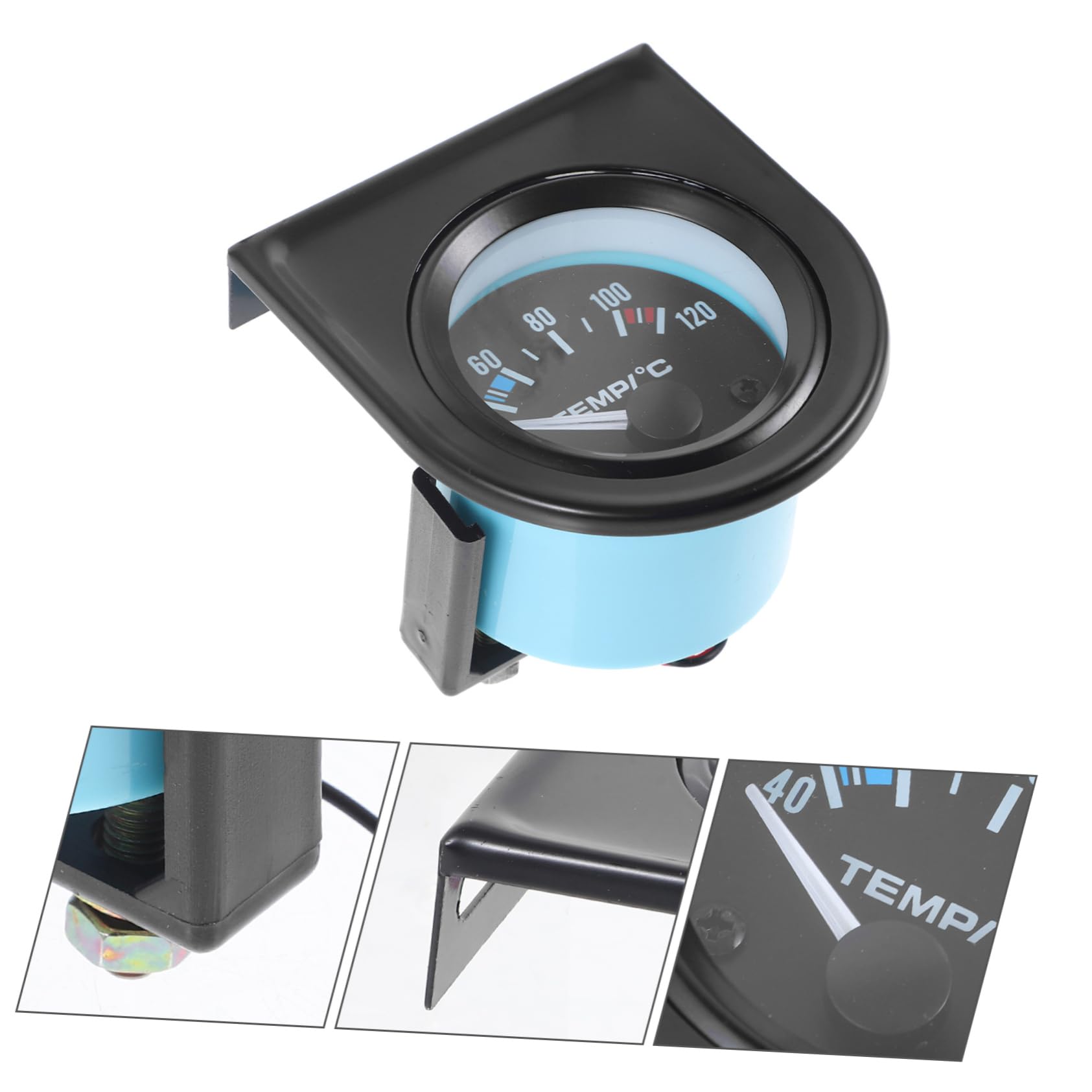 TOPPERFUN 4stücke Wassertemperaturanzeige Für Präzises Temperaturmessgerät Mit Langlebigem Gehäuse Einfache Installation Und Stilvolles Design Für Fahrzeugüberwachung