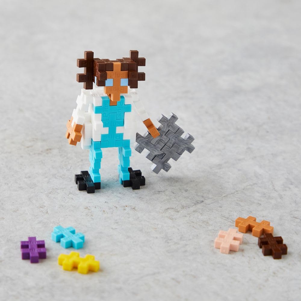 Plus-Plus 9604275 – Tubo Con 100 Pezzi Mattoncini Da Costruzione, Coniglietto Incluso, Gioco Creativo 2D E 3D, Dai 5 Anni