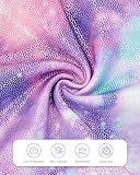 Surgoal Gymnastics Leotards for Girls with Short Sleeveless Sparkle Ballet Dance Unitard Gymnastics Athletic Outfit 3Pcs for Kids 6-7 Years - Image 3