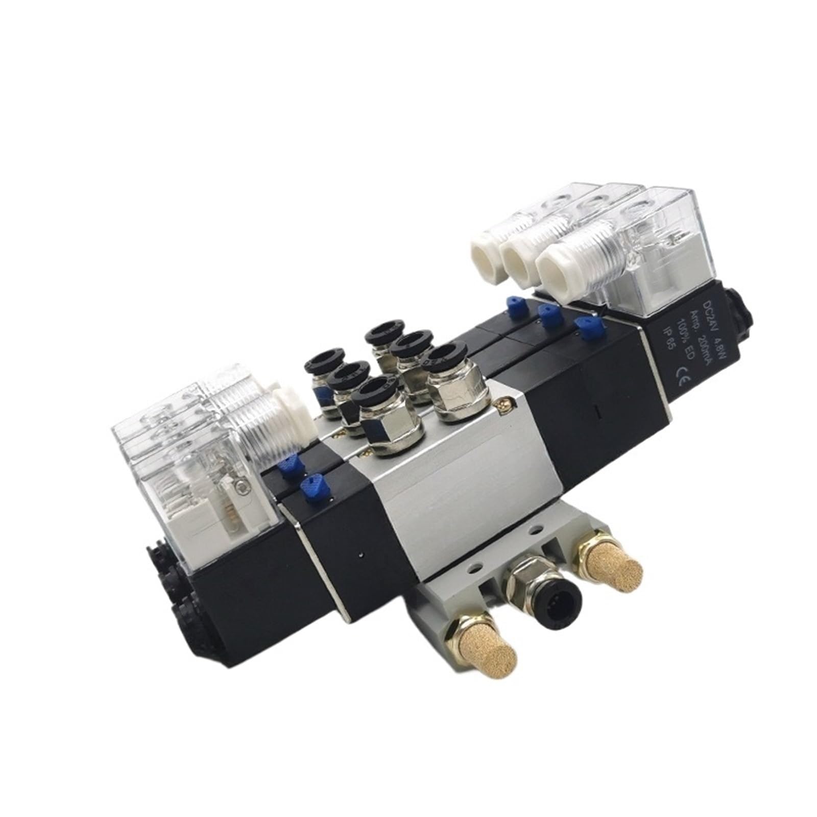 Bvdwuelgv 1 Pcs Pneumatic Solenoid Valve Group 4V230e Three Position Five Way 220V