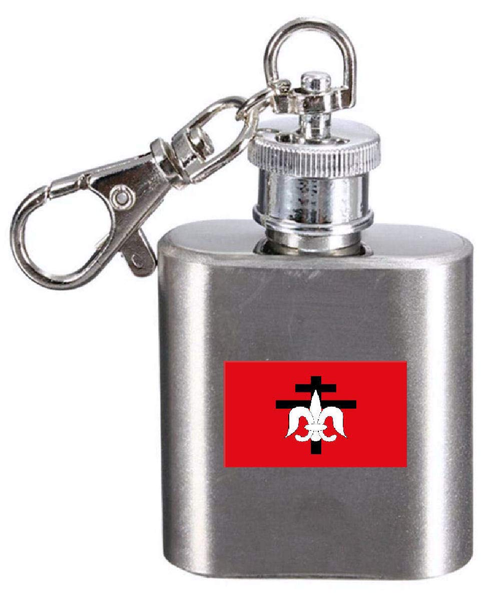 Flasque porte-clés gravé Sao Paulo étanche anti-fuite de poche