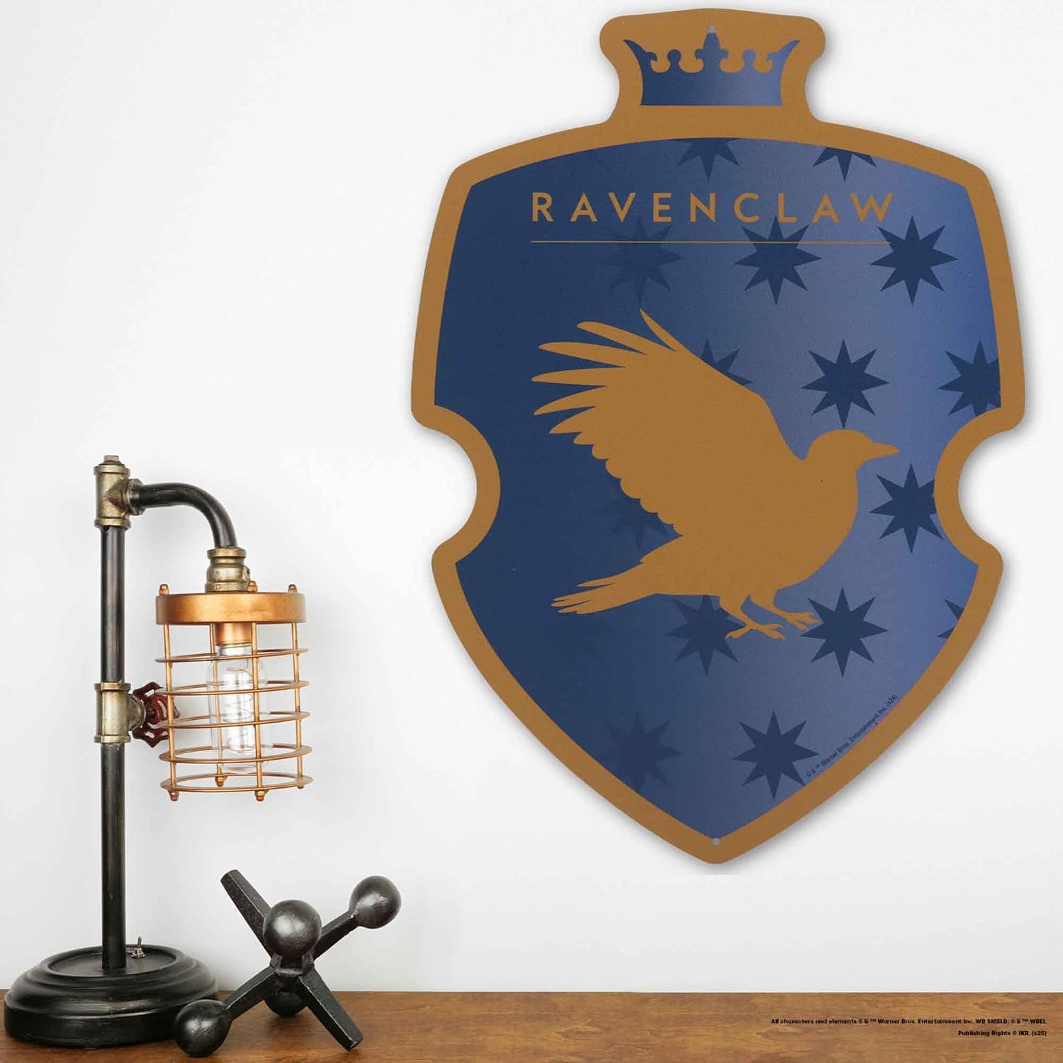 Harry Potter Ravenclaw Crest Metal Sign - Official Ravenclaw Wall Decor for Teen Room or Movie Room