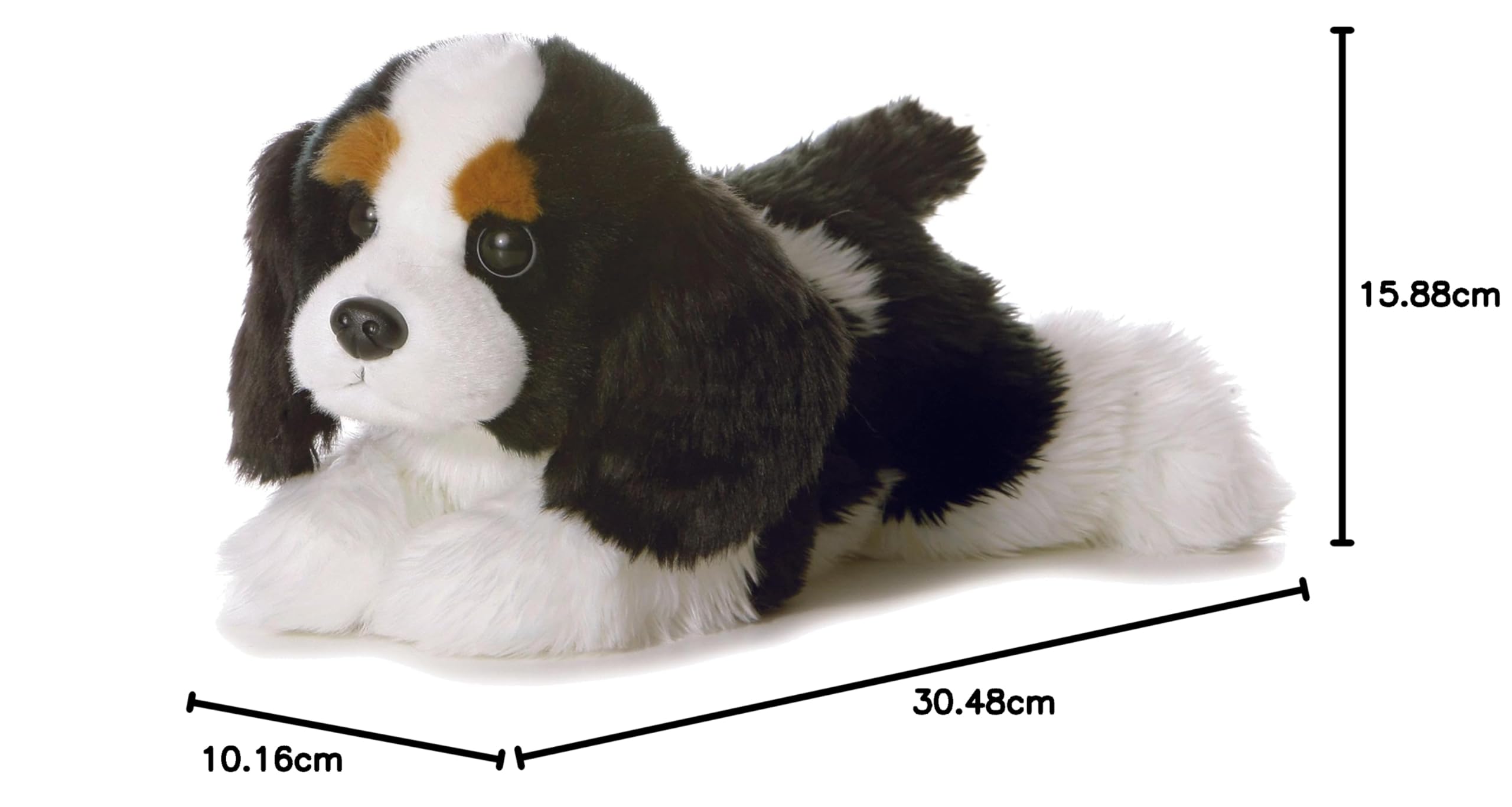 Aurora Adorable Flopsie Charles wypchane zwierzę - zabawna łatwość - ponadczasowi towarzysze - czarny 30 cm
