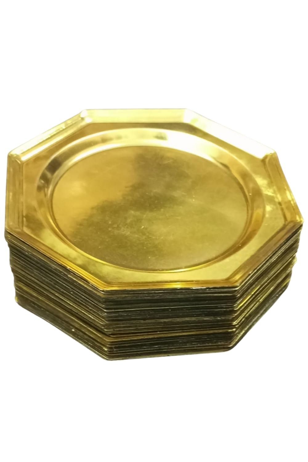 WIIES Paper Plates Disposable Octagon Snacks Plate Golden 4 Inch Small Plate for Cake Serving Snacks Pack of 25 Pcs (B0CXMCLV3D) Amazon Price History, Amazon Price Tracker