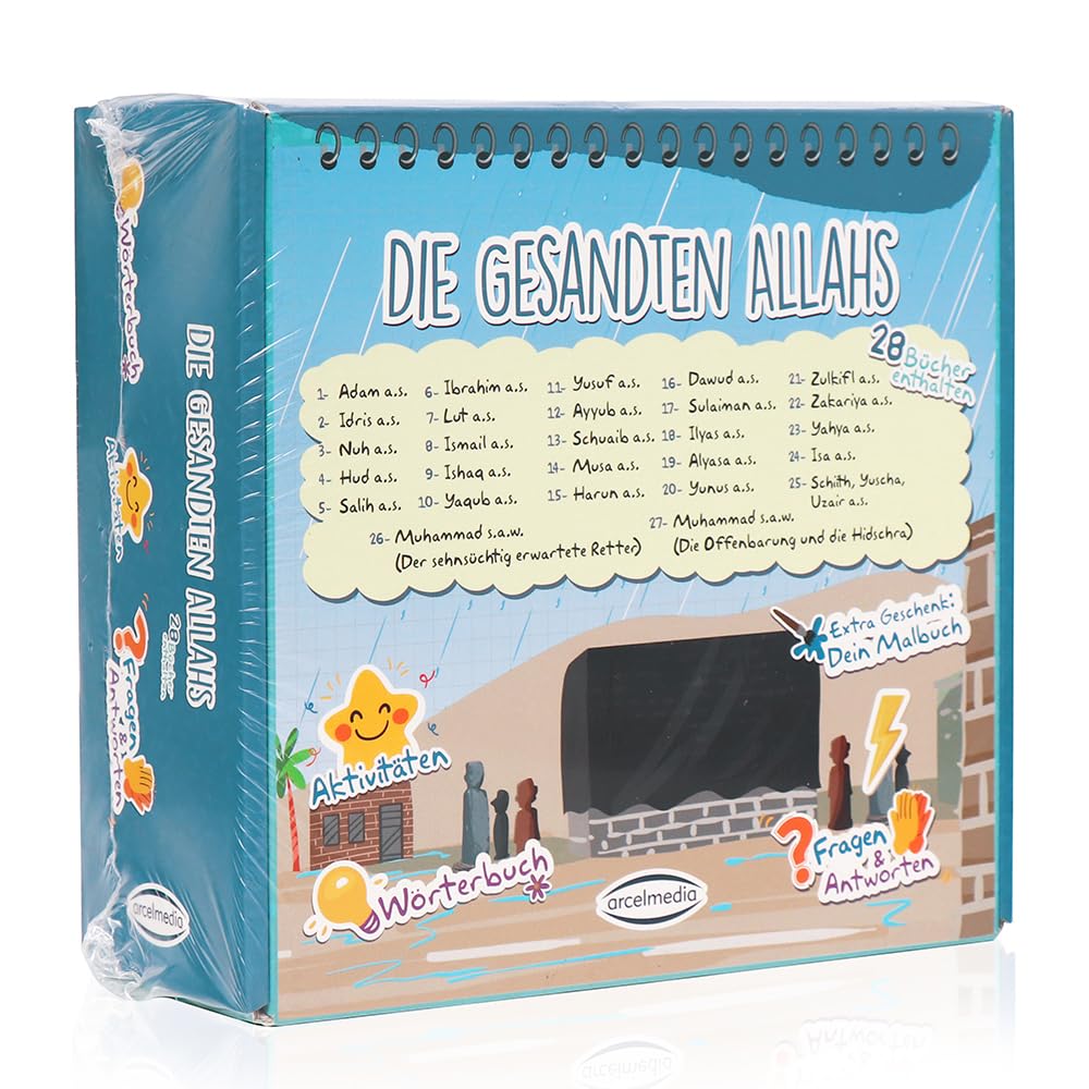 Die Gesandten Allahs SET 4: 27 Bücher + Malbuch als Geschenk