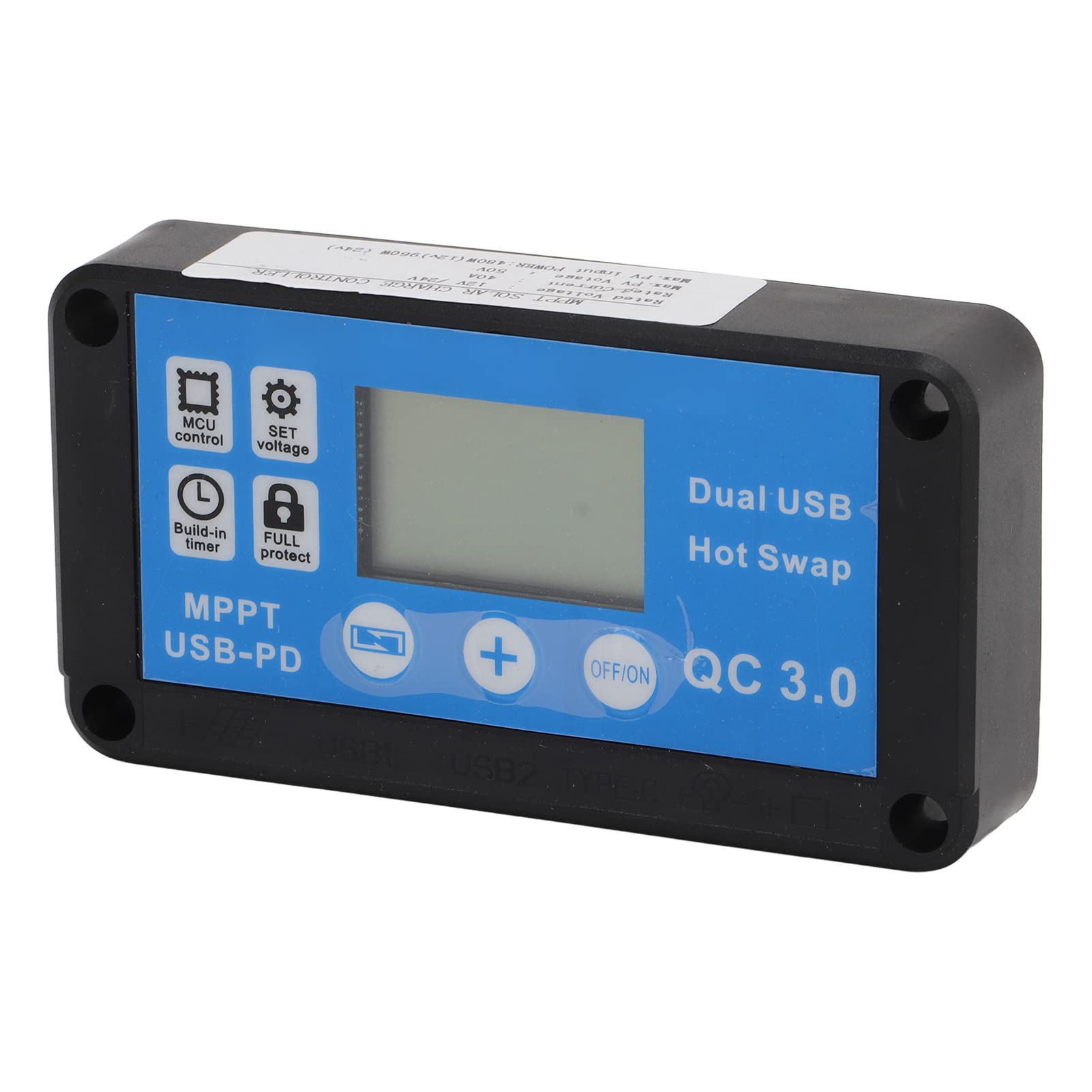 Kit Pannello Solare da 30 W con Regolatore di Carica da 40 A, Pannello Solare Policristallino da 12 V per, Auto, Barca, Alimentazione Off Grid, Caricabatterie Solare ad Alta