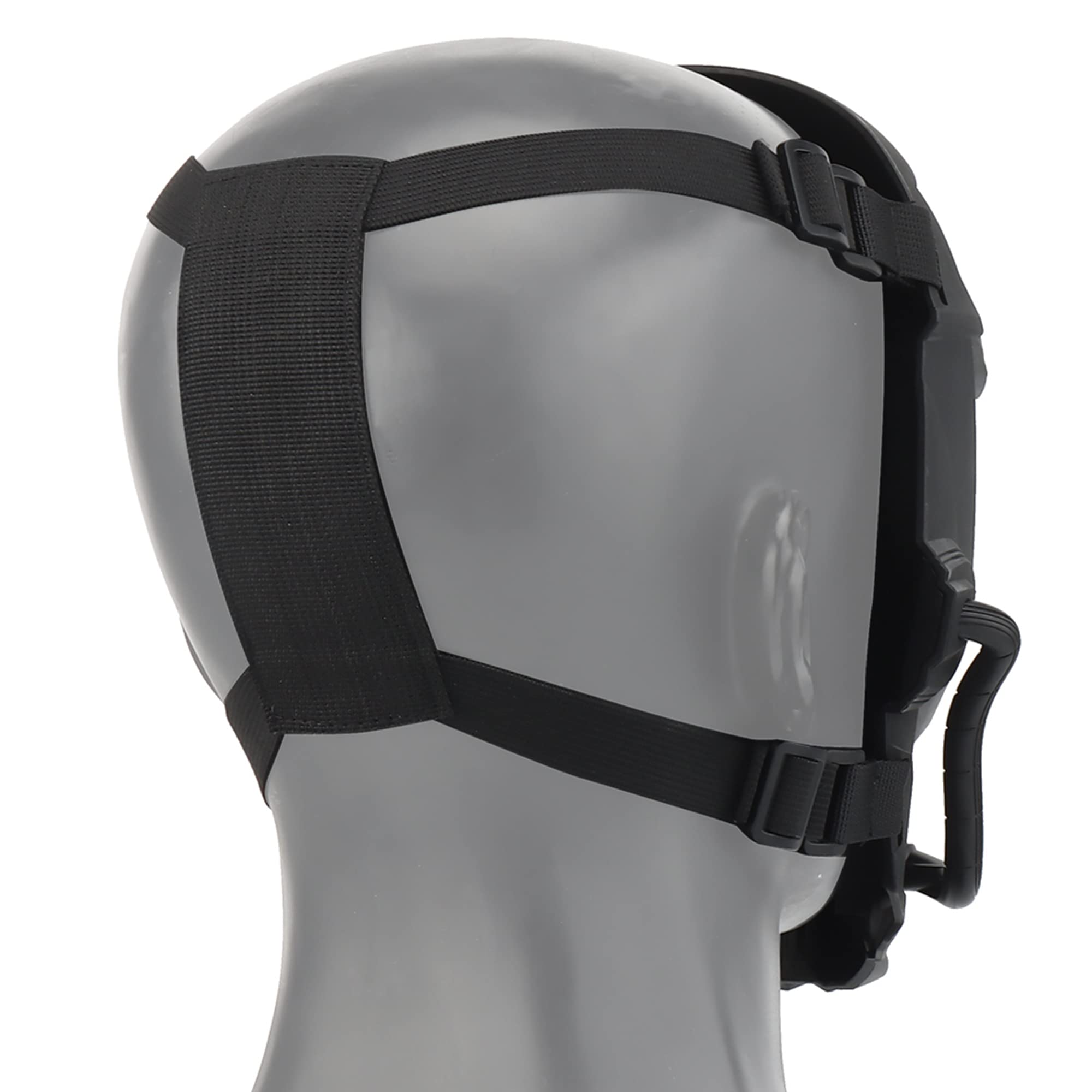Tactical Airsoft Maschera, lente grigia Full Face Skull Paintball Maschera protettiva per Cs Wargame Halloween Cosplay Costume Party