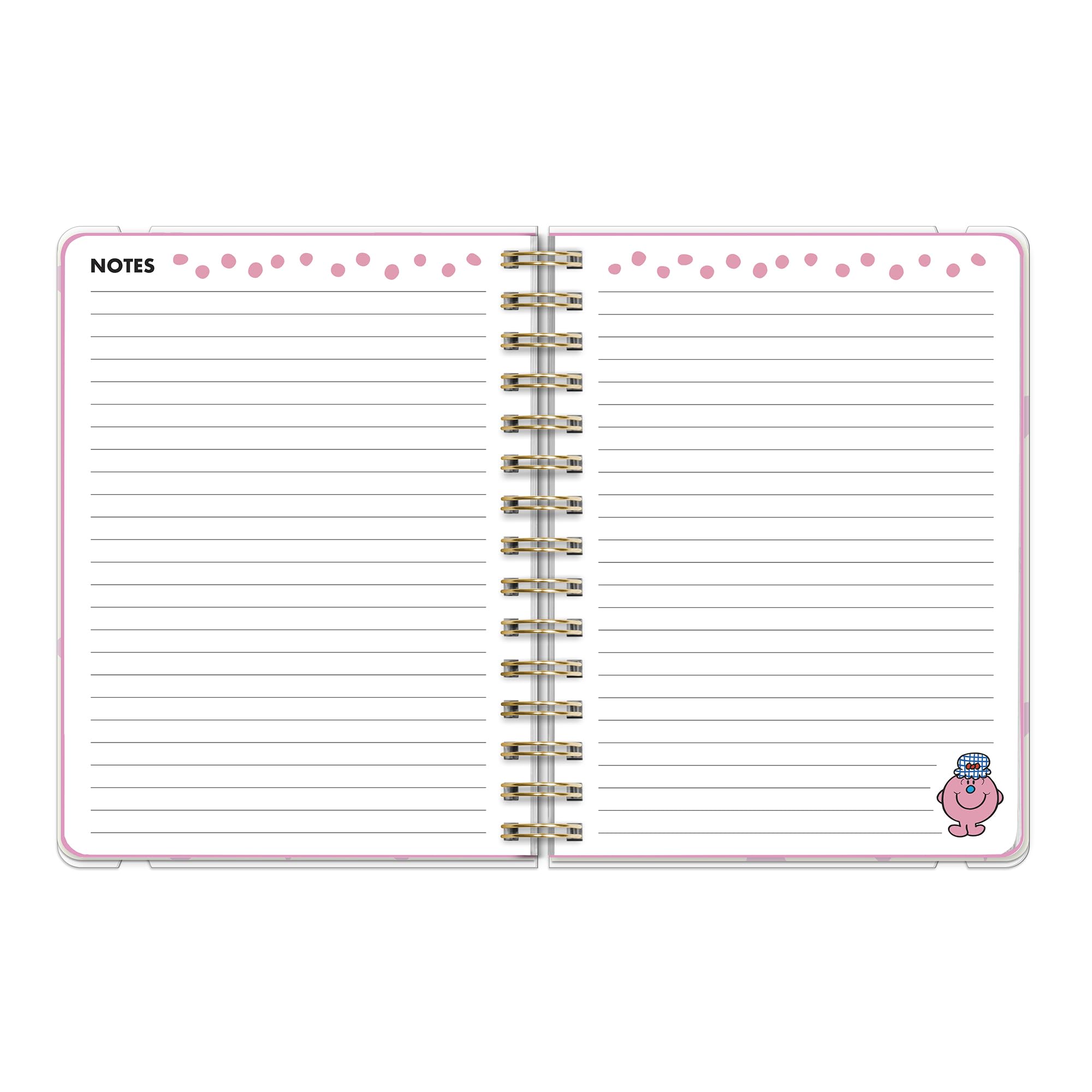 Orange Circle Studio Little Miss Organizer 2026, kompakter, flexibler Deluxe-Planer, gebundener Wochen- und Monatsplaner für Schule oder Arbeit, mit Aufklebern und Notizseiten