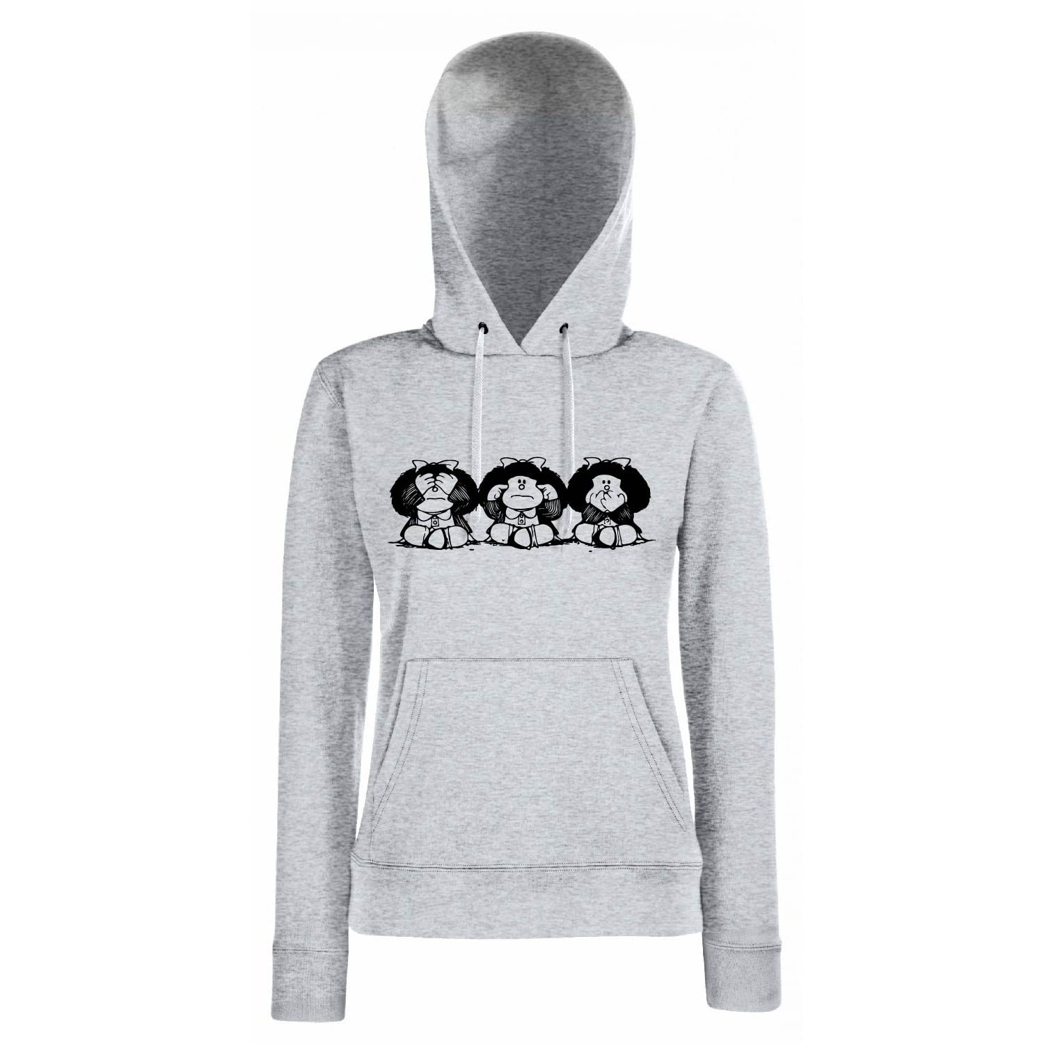 Sudadera de Mujer con Capucha El Desván Nerd Ver, Oir, Callar