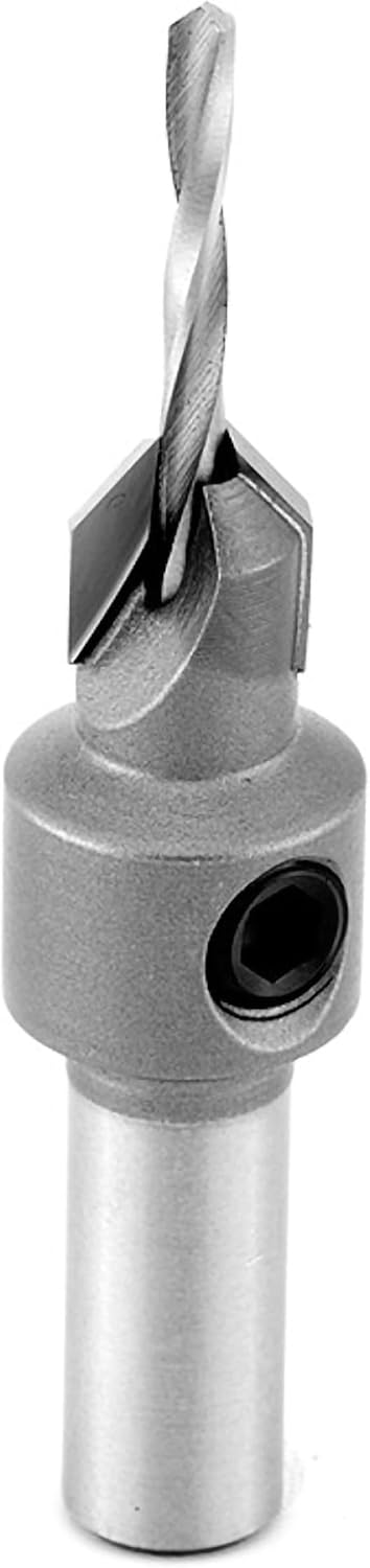 Amana Tool Carbide Tipped Countersink Drill Bit, 55200, 4 Screw, 11/32 D x 3/32 Drill Dia x 5/16 Round Shank