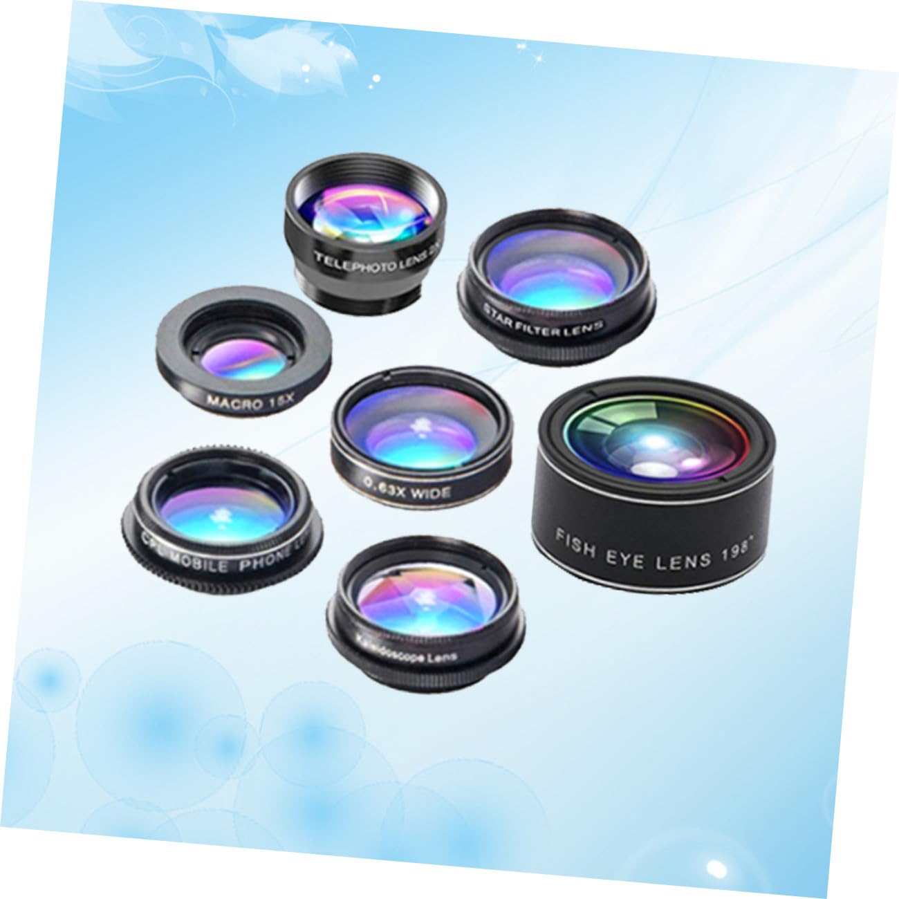 Hemobllo 2piezas Lentes De Cámara para Móvil De Gran Macro Teleconvertidor Polarizador y Compatible Smartphones Diseño Elegante y Resistente Al Agua