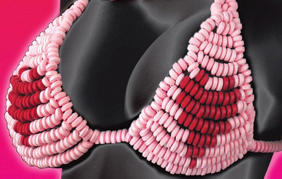 Ensemble Bonbon Soutien Gorge et String Candy, Lovers Candy String & Candy Bra, Taille Élastique