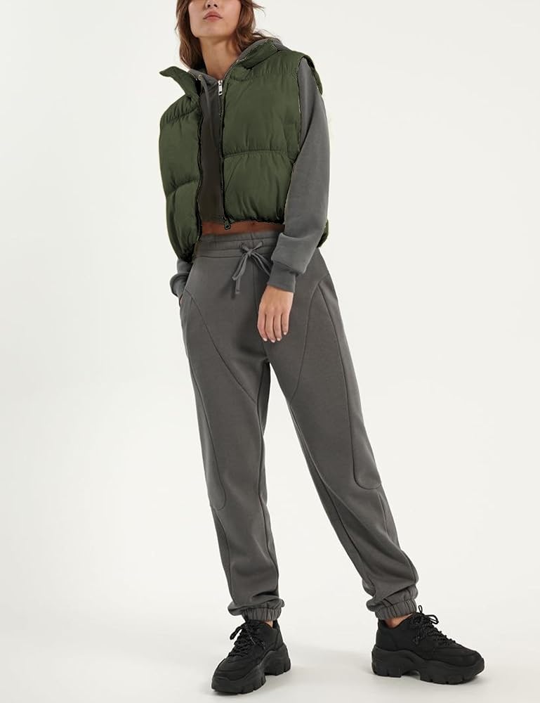 【SATIIIZ】Saen Crop Padded Vest SATIIIZ】Seliven Cropped Padded Vest