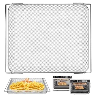 Air Fryer Basket for Ninja Foodi DT251 10-in-1 Smart XL Air Fryer Oven, 14.4 * 11.4'' Stainless Steel Wire Rack Accessories Tray Compatible with Ninja DT201,DT200 Convection Oven, Dishwasher Safe