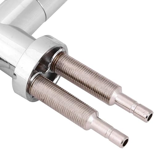 Miniatura 8 de Grifo de fregadero de doble agujero, filtro de agua potable, 2 manijas para fregadero de cocina, ósmosis inversa cromada