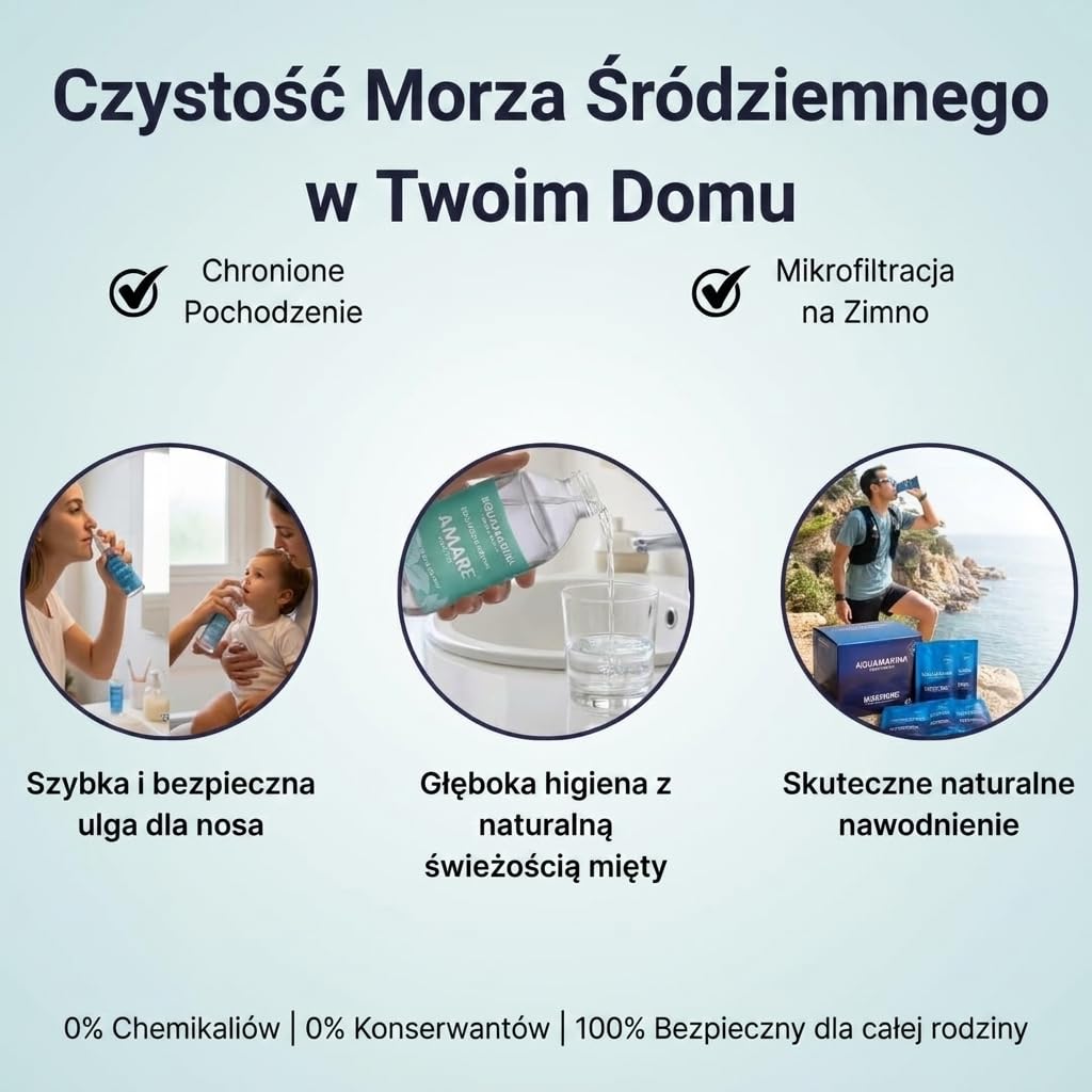 Zestaw Rodzinny Zdrowie Nosowe i Ustne | Spray 120ml+150ml+Płukanka 250ml+Woda Morska 24x30ml