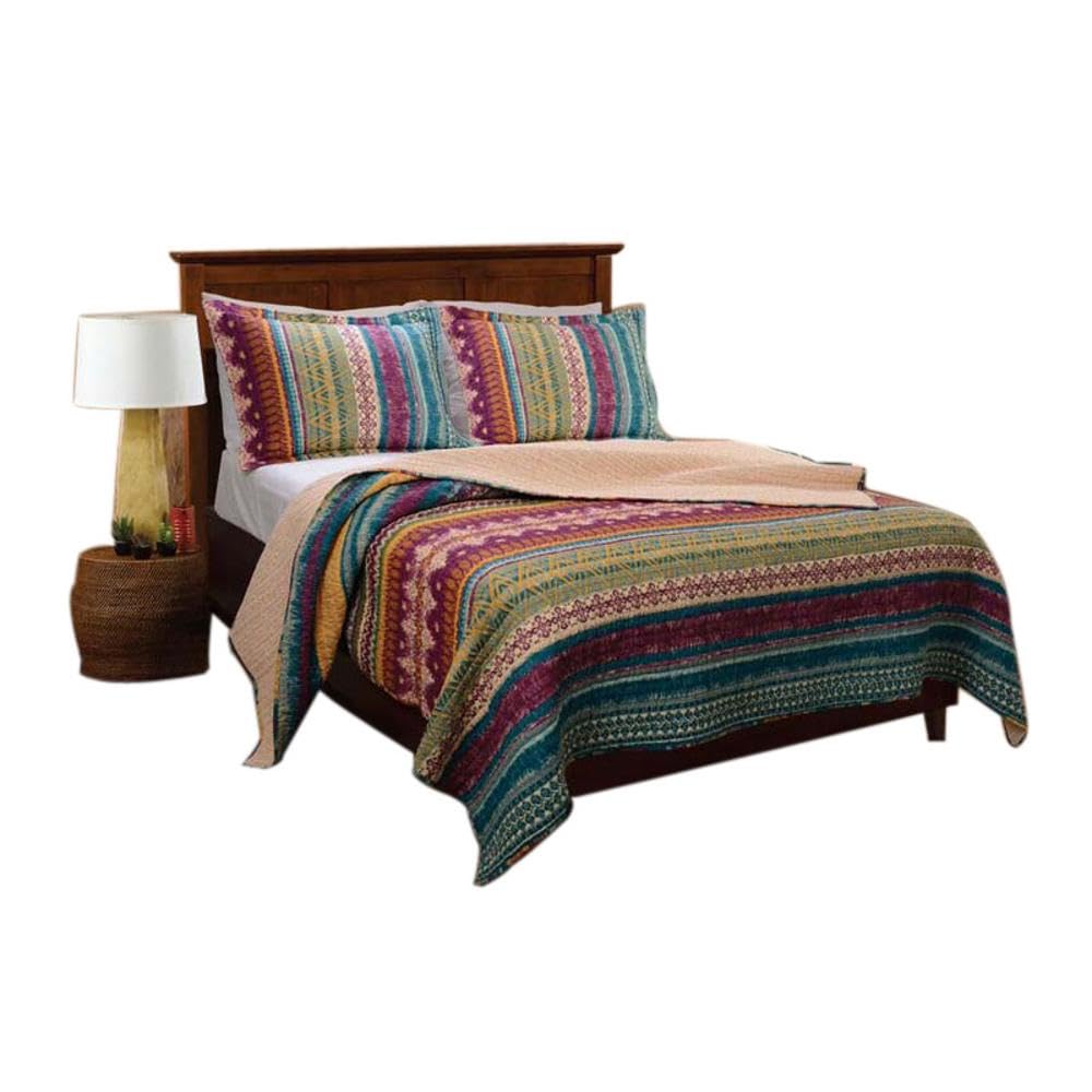 Greenland Home Southwest Cotton Quilt Set, Siesta, 3-Piece King/Cal King