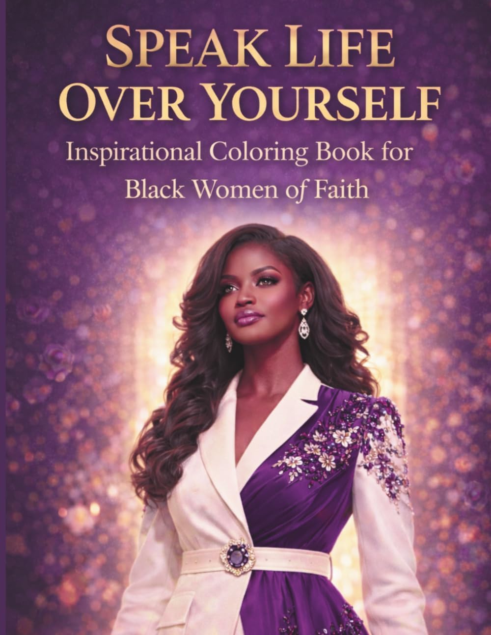 Speak Life Over Yourself: Inspirational Coloring Book For Black Women Of Faith