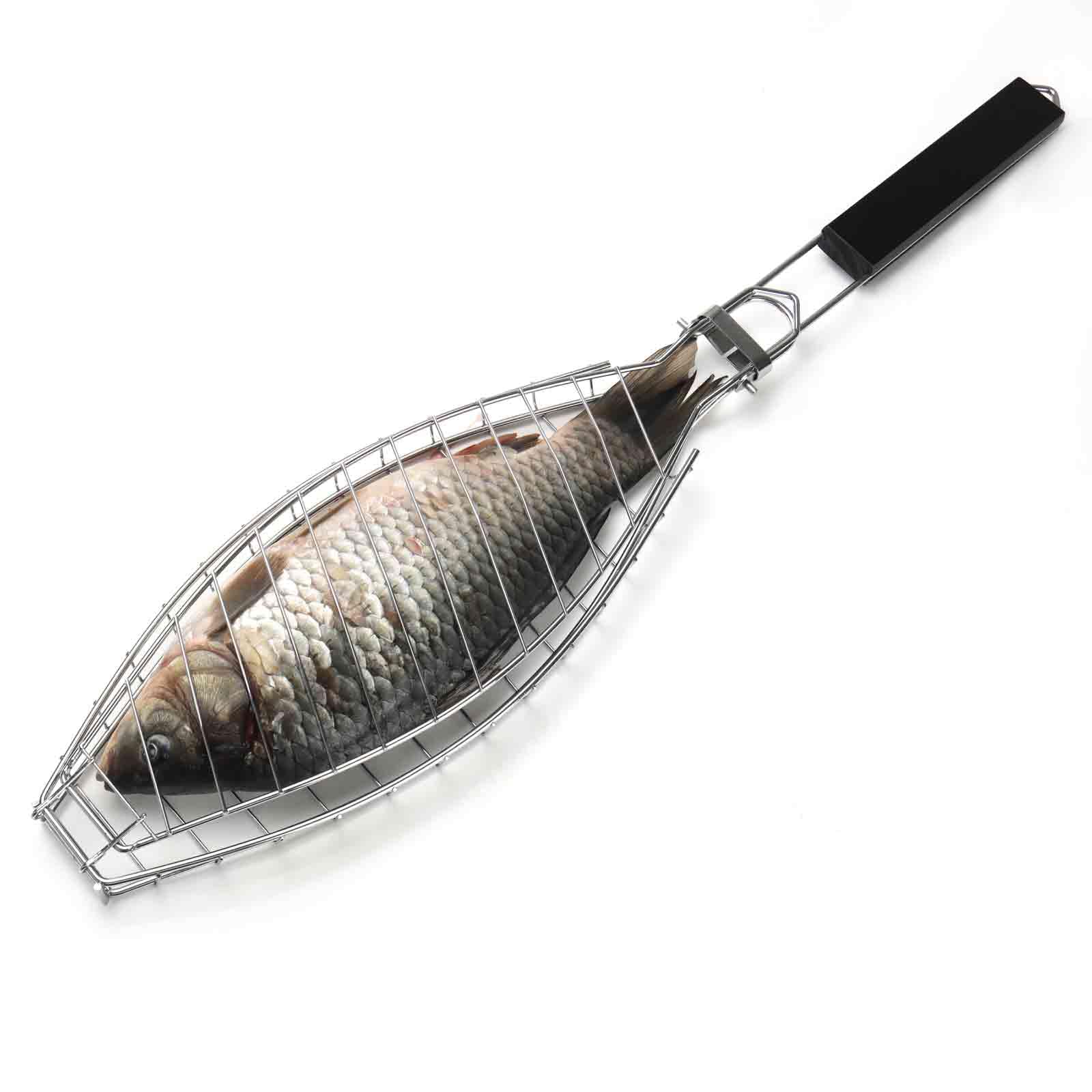 Panier à poisson en acier inoxydable avec poignée amovible