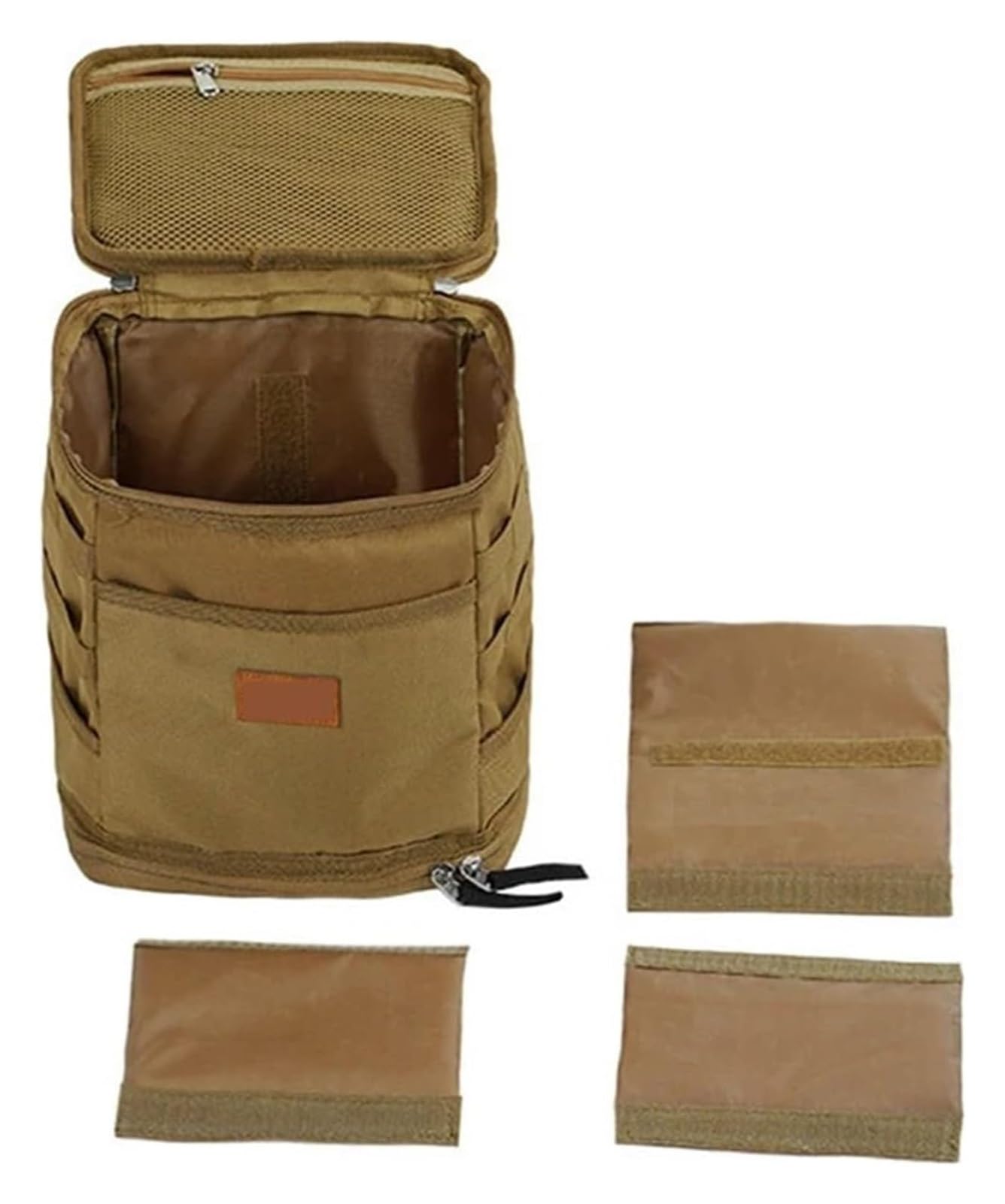 Borsa portaoggetti per esterni di grande capacità, borsa portatile per campeggio ed escursionismo, resistente tessuto Oxford per picnic e organizzazione degli attrezzi