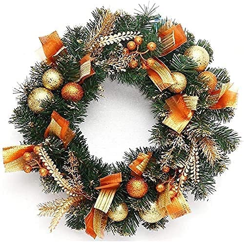 Zypnb Christmas Decoration Wreath Rattan Door Hanging Diy Tree Background Wall Decoration Christmas Ornaments Window Display,5 Styles Optional Decorations Crafts(Color:f) (Color : F) #TOP4
