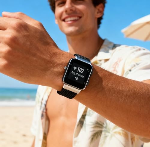 Miniatura 5 de Correa de reloj para Garmin Forerunner 35, pulsera de repuesto deportiva de lona para Garmin Forerunner 3530 Running Watch