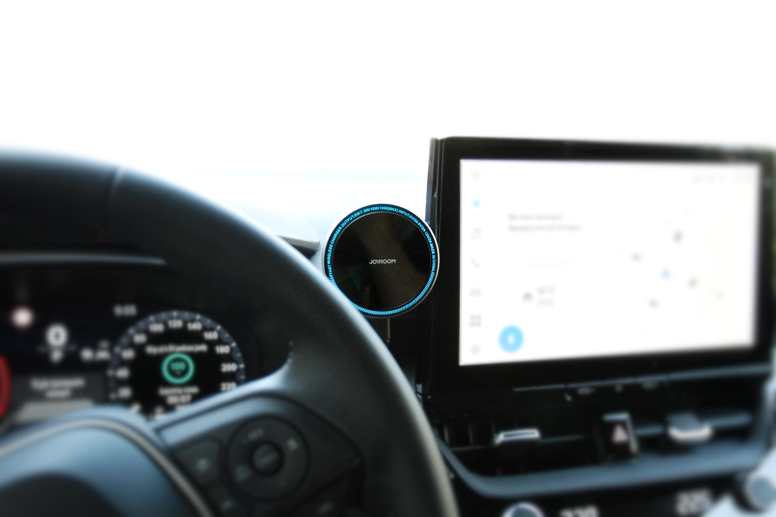 Porta Cellulare Magnetico per Toyota Corolla XII E21 2022+ Facelift I 360° Rotazione Wireless Quick Charge 15W I Supporto per Cellulare con Ricarica Wireless