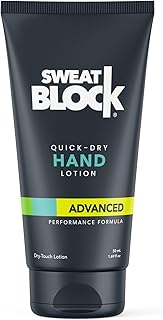 SweatBlock Antiperspirant Hand Lotion for Sweaty Palms 1.69 fl oz Travel Size Quick-Dry Hyperhidrosis Treatment for Men and Women Non-Irritating Dermatologist Tested Formula for Daily Confidence