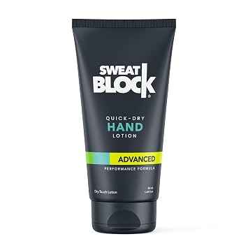 SweatBlock Antiperspirant Hand Lotion for Sweaty Palms 1.69 fl oz Travel Size Quick-Dry Hyperhidrosis Treatment for Men and Women Non-Irritating Dermatologist Tested Formula for Daily Confidence