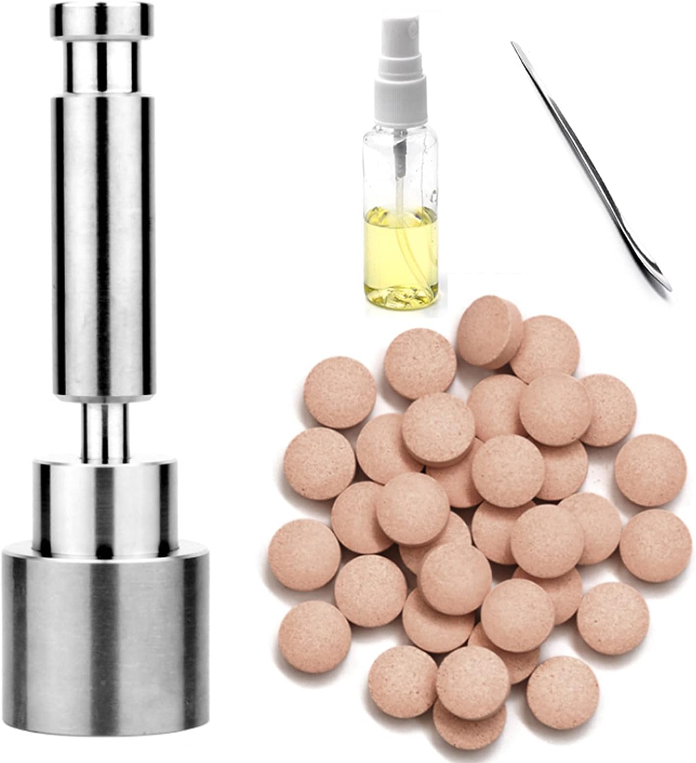 ANLONGLI Hand Pill Press Styler,Handle Pollen Compression Compressor DIY Homemade Milk Tablet Molding Machine 8MM