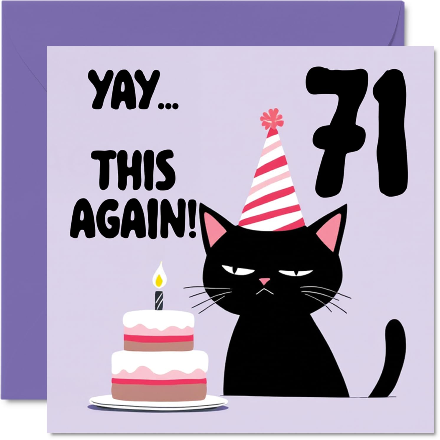 71st Birthday Cards for Women and Men, Yay This Again